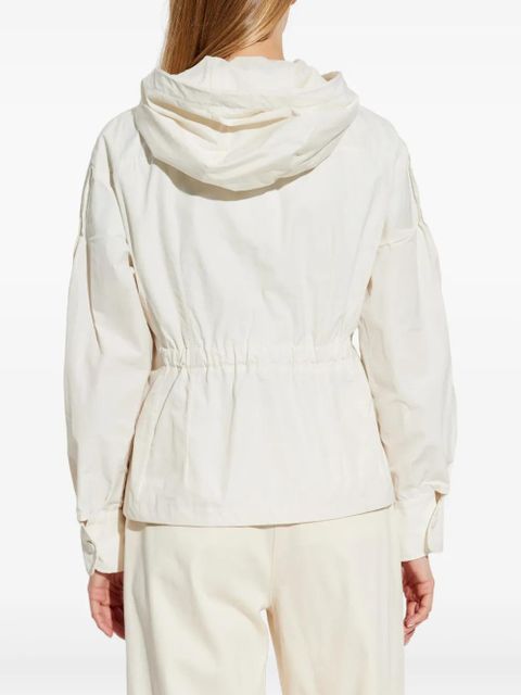 Moncler logo-appliqué jacket - White