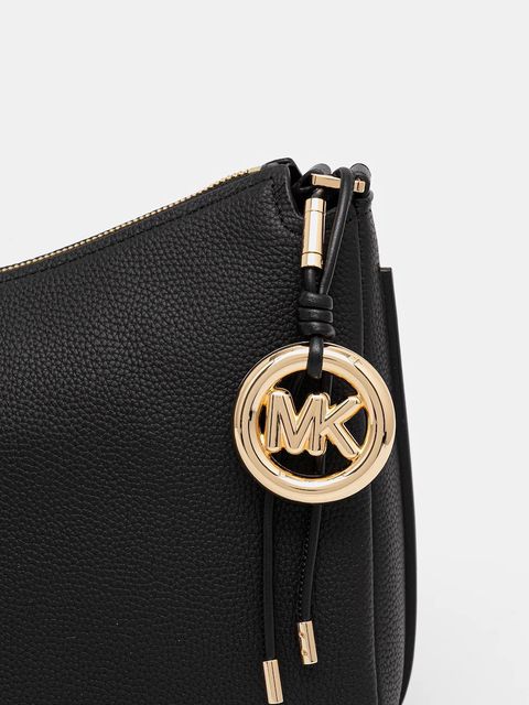 MICHAEL Michael Kors torebka skórzana kolor czarny 30F5GY5M6L
