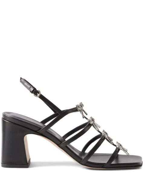 Claudie Pierlot bow-detail strap sandals - Black - zdjęcie produktu nr 1