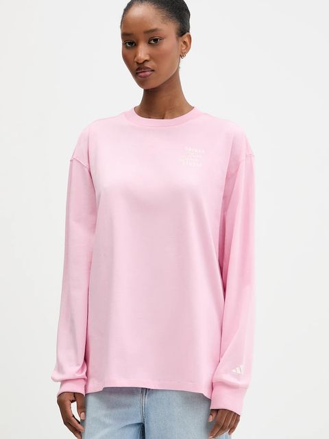 adidas longsleeve bawełniany kolor różowy KT3272 - zdjęcie produktu nr 1