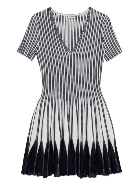 Simkhai Beckett vertical-stripe mini dress - Blue - zdjęcie produktu nr 1