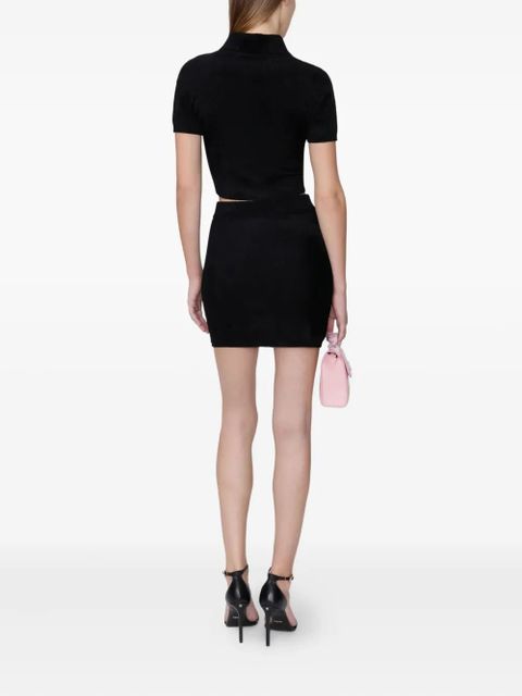 AMIRI short-sleeved polo top - Black