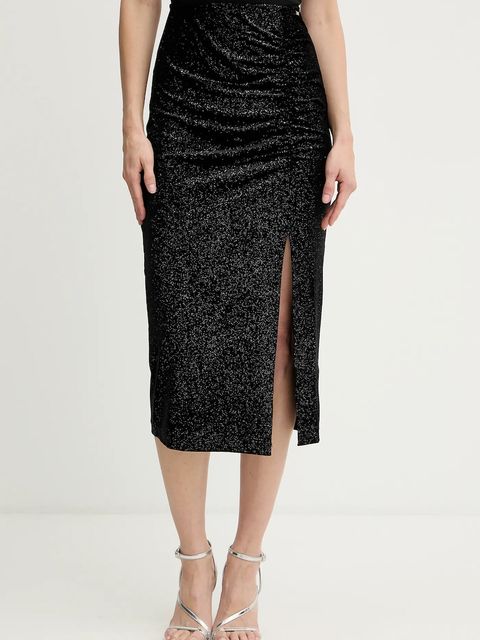 Armani Exchange spódnica welurowa kolor czarny midi ołówkowa XW000791 AF16143 - zdjęcie produktu nr 1