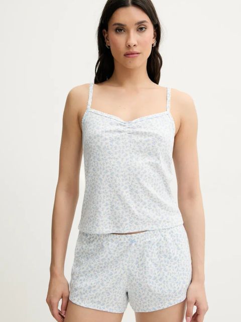 Hollister Co. top piżamowy damska kolor beżowy KI346-5022