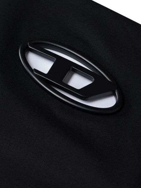 Diesel cut-out logo-embellished top - Black
