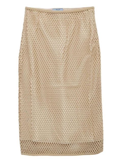 Prada mesh pencil skirt - Neutrals - zdjęcie produktu nr 1