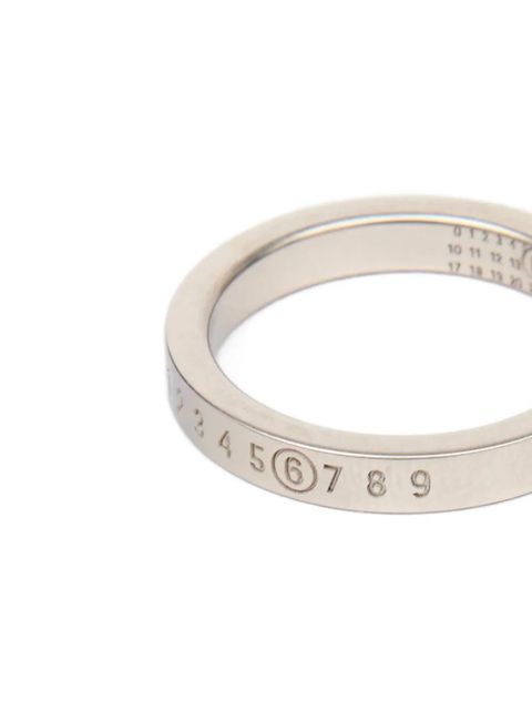 MM6 Maison Margiela Numeric Minimal Signature ring - Silver