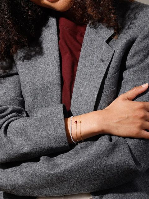 Design Letters bransoletka ze srebra pokrytego złotem