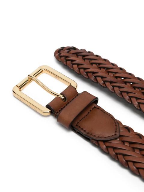 Lauren Ralph Lauren braided leather belt - Brown