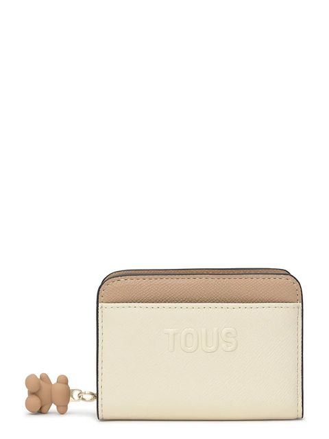 Tous portfel Doble Audree damski kolor beżowy 2002360501 - zdjęcie produktu nr 1