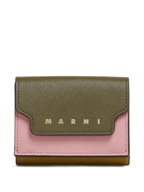 Marni colour-block leather wallet - Green - zdjęcie produktu nr 1
