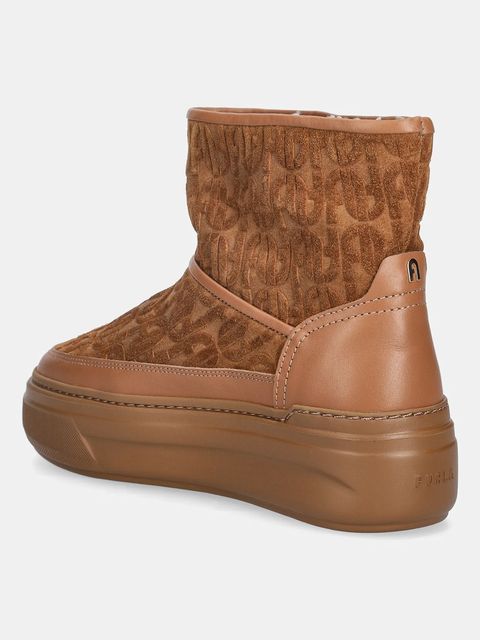 Furla śniegowce zamszowe Nuage Snow Boot kolor brązowy YK29NUA BX4215 RY000