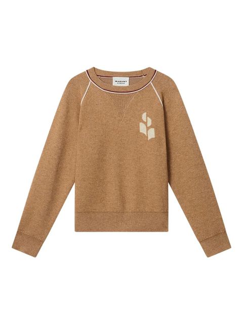 MARANT ÉTOILE Loriby logo sweater - Brown - zdjęcie produktu nr 1
