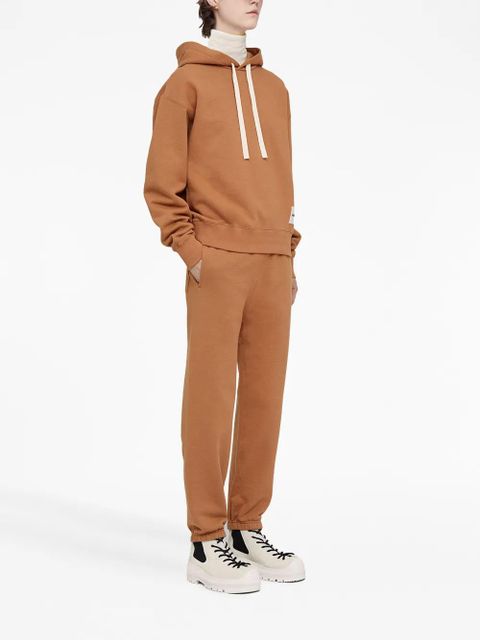 Jil Sander cotton drawstring track pants - Brown