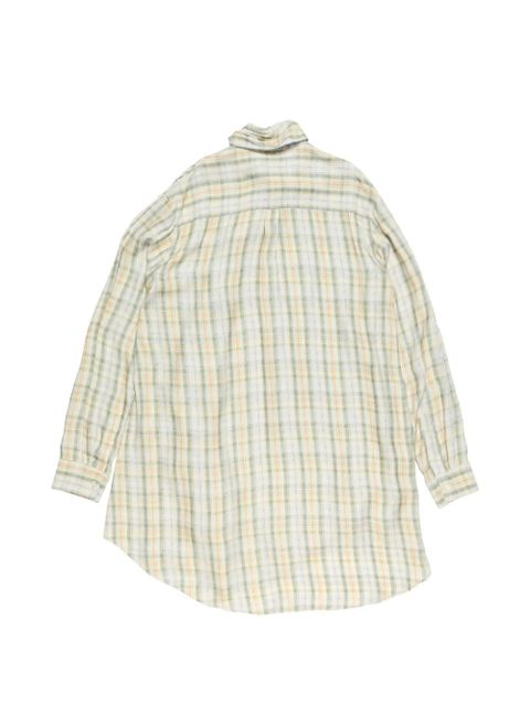 Acne Studios plaid asymmetric shirt - Neutrals