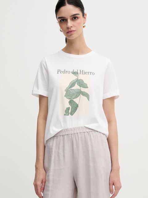 Pedro del Hierro t-shirt bawełniany - zdjęcie produktu nr 2