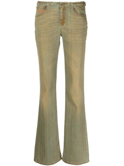 Diesel logo-plaque flared jeans - Brown - zdjęcie produktu nr 1