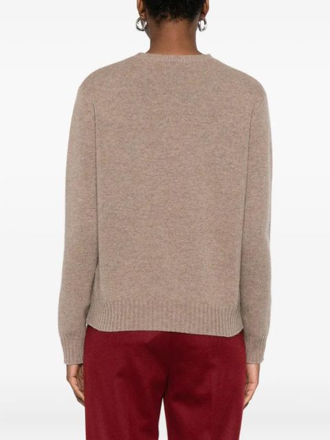 Max Mara round-neck cashmere sweater - Brown