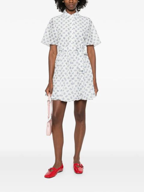 Maje small flowers-print mini dress - White - zdjęcie produktu nr 2