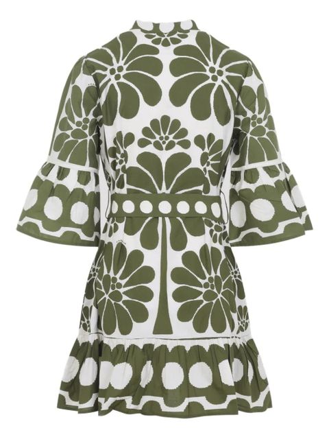 FARM Rio floral belted dress - Green - zdjęcie produktu nr 2