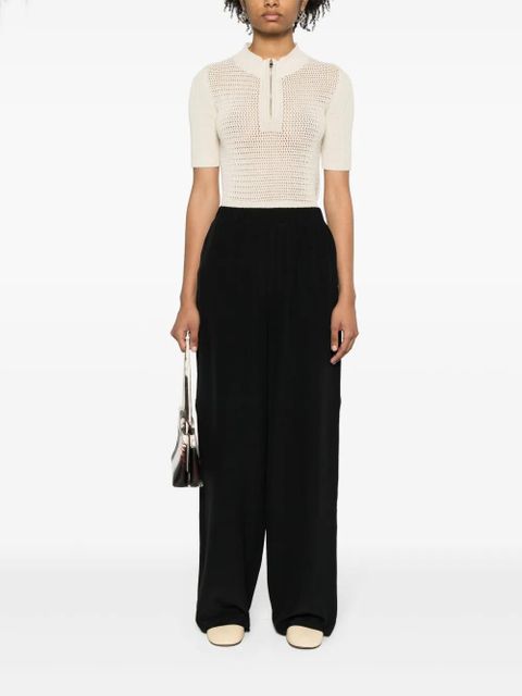 Max Mara Zigano silk palazzo pants - Black - zdjęcie produktu nr 2