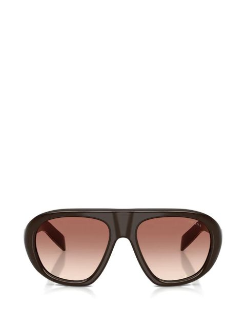 Prada Eyewear logo-detail sunglasses - Brown - zdjęcie produktu nr 1