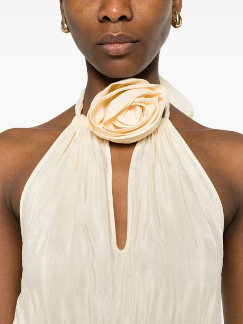 SANDRO tiered maxi dress - Neutrals