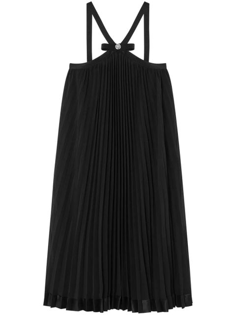 Versace halterneck pleated mini dress - Black - zdjęcie produktu nr 1