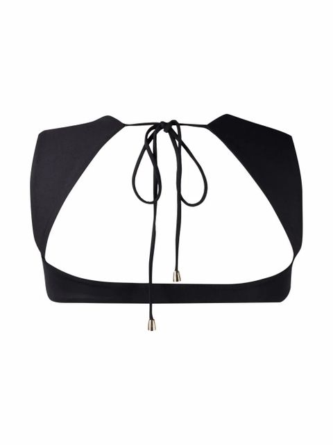 La Reveche Maria open-back bikini top - Black - zdjęcie produktu nr 2