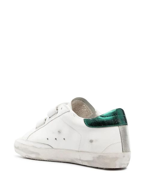 Golden Goose Old School touch-strap sneaekrs - White