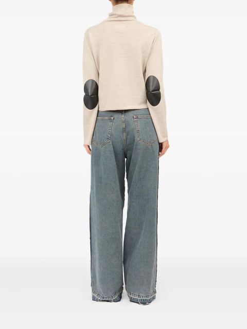 MM6 Maison Margiela mock-neck long-sleeve top - Neutrals