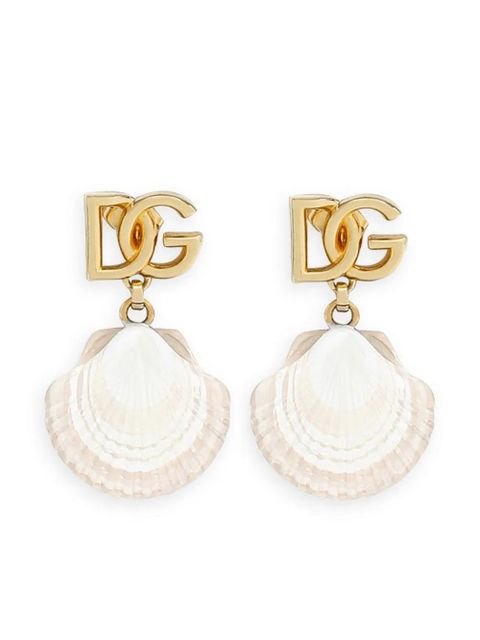 Dolce & Gabbana DG shell drop earrings - Gold - zdjęcie produktu nr 1