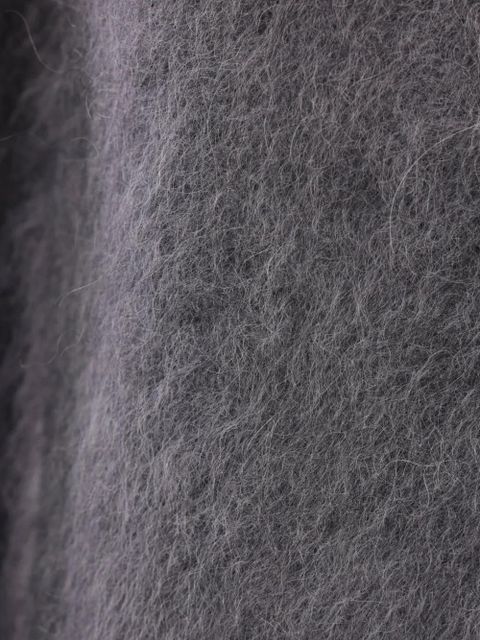 Max Mara crew-neck brushed sweater - Grey - zdjęcie produktu nr 2