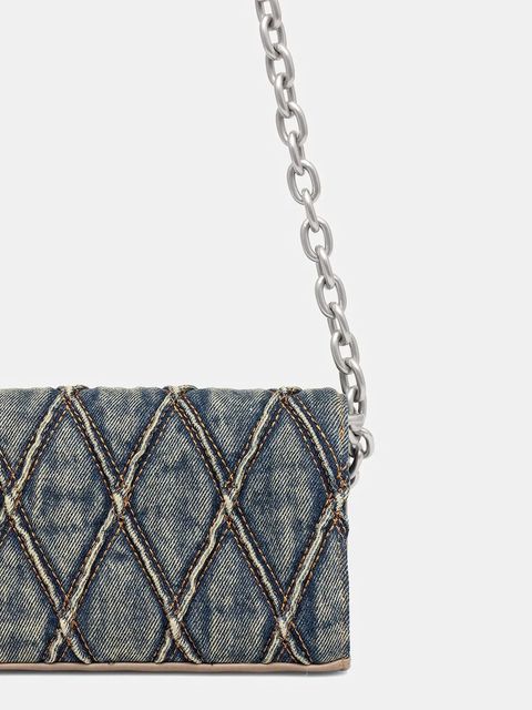 Diesel portfel CHARM-D CHARM-D damski kolor niebieski X10281.P5570