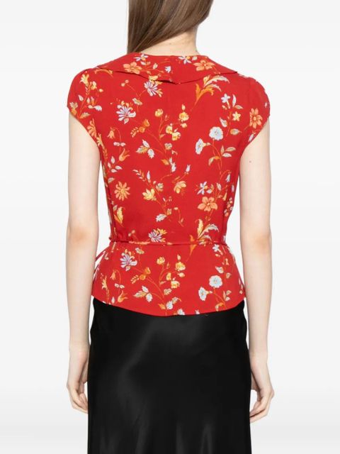 Reformation Clemence blouse - Red