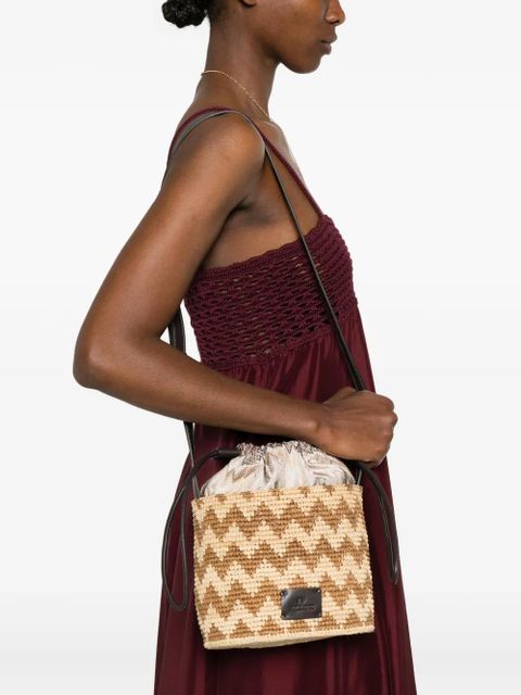 Missoni zig-zag top handle bucket bag - Neutrals - zdjęcie produktu nr 2