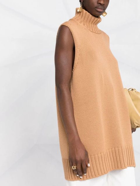 Jil Sander chunky-knit sleeveless top - Neutrals