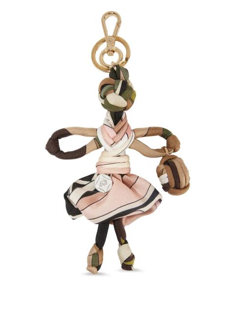 PUCCI Iride-print silk keychain - Neutrals - zdjęcie produktu nr 1