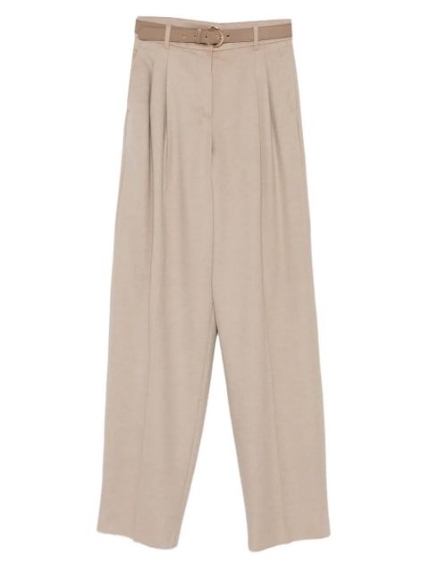 Max Mara pleated belted trousers - Neutrals - zdjęcie produktu nr 1