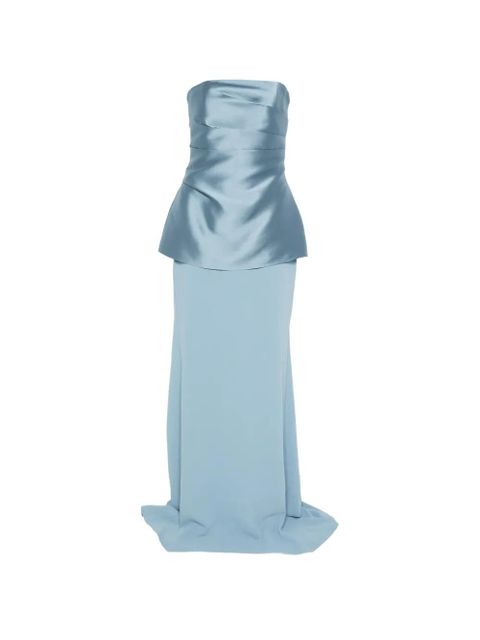 Solace London Alia strapless maxi dress - Blue - zdjęcie produktu nr 1
