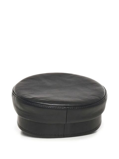 Ruslan Baginskiy leather cross-detail hat - Black - zdjęcie produktu nr 2