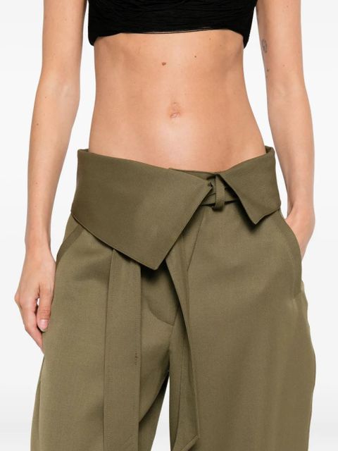 The Attico tapered trousers - Green