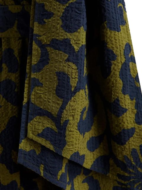 Essentiel Antwerp floral-print bow-detail dress - Green