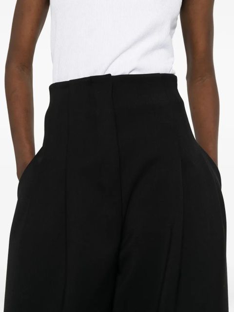Jacquemus The Souro high-waisted pleated trousers - Black