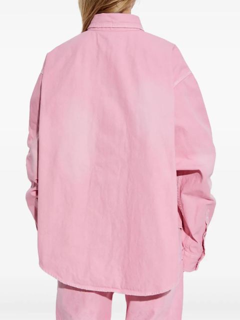 Balenciaga logo-embroidered shirt - Pink - zdjęcie produktu nr 2