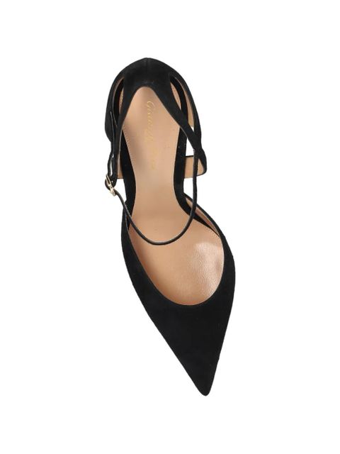 Gianvito Rossi Camnero suede pointed-toe pumps - Black