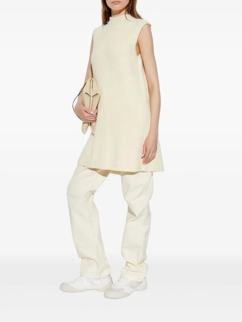 Jil Sander ribbed sleeveless sweater - Neutrals