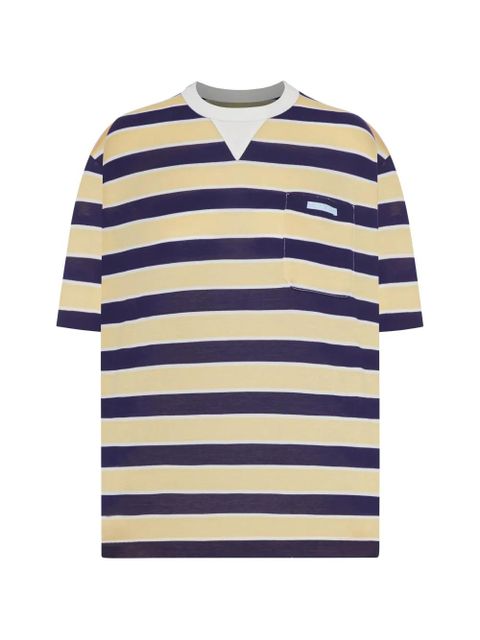 Prada striped pocket T-shirt - Yellow - zdjęcie produktu nr 1