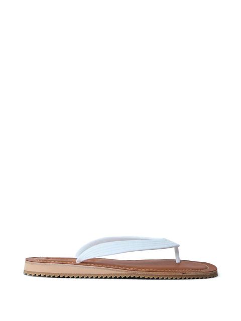 Miu Miu textured flip-flops - White - zdjęcie produktu nr 1