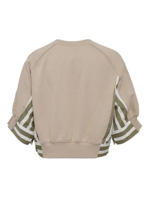 3.1 Phillip Lim striped-panel sweatshirt - Neutrals - zdjęcie produktu nr 2